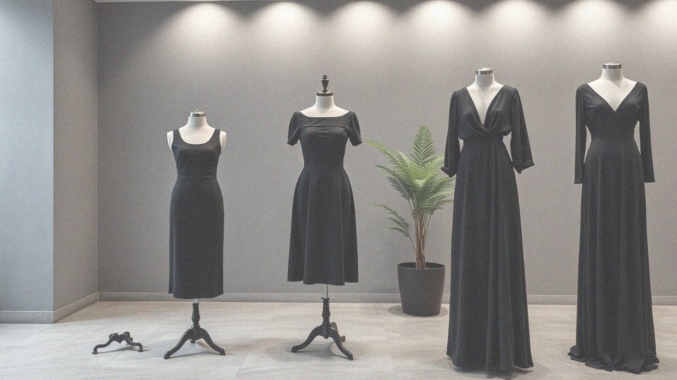 W jakich długościach występuje czarna sukienka elegancka?