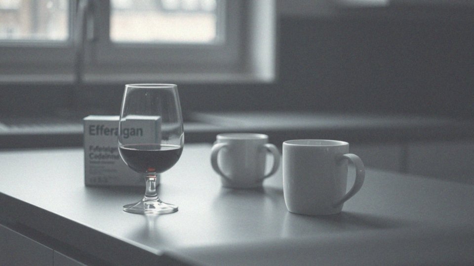 Jak alkohol wpływa na działanie Efferalgan Codeine?